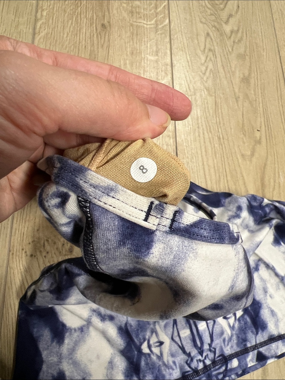 lululemon athletica Navy & White Tie-Dye Racerback Tank - Picture 5 of 5
